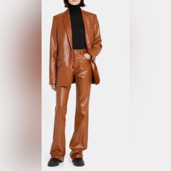 A.L.C Faux Leather Christopher Pants - Picture 2 of 6